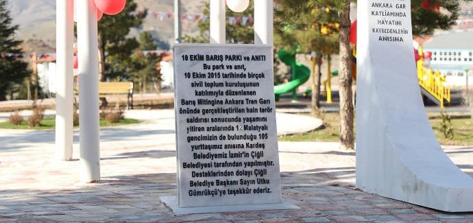 Çiğli Belediyesi’nden Malatya’ya “Barış Güvercinleri” Parkı