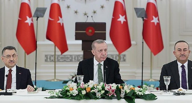 Cumhurbaşkanı Erdoğan, AB üyesi ülkelerin büyükelçileriyle yapılan toplantıya katıldı