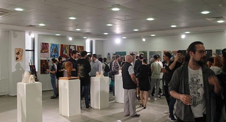 EÜGüzel Sanatlar Eğitimi Bölümünün  “Yıl Sonu” sergisi açıldı