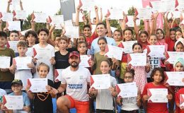 Aquatlon yarışlarında 86 sporcunun 36’sı Yenişehir Belediyesi adına yarıştı