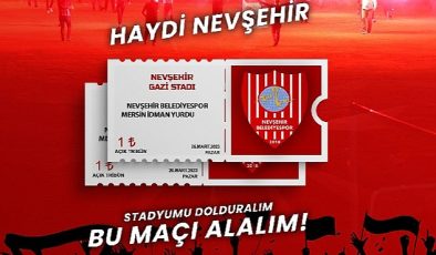 Nevşehir Belediyespor Yönetimi Yeni Mersin İdmanyurdu Maçı Biletlerini 1 TL'ye İndirdi