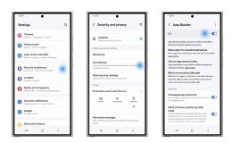Samsung Galaxy'nin Otomatik Engelleyici ve Mesaj Koruması özellikleri siber tehditlere karşı etkili koruma sağlıyor